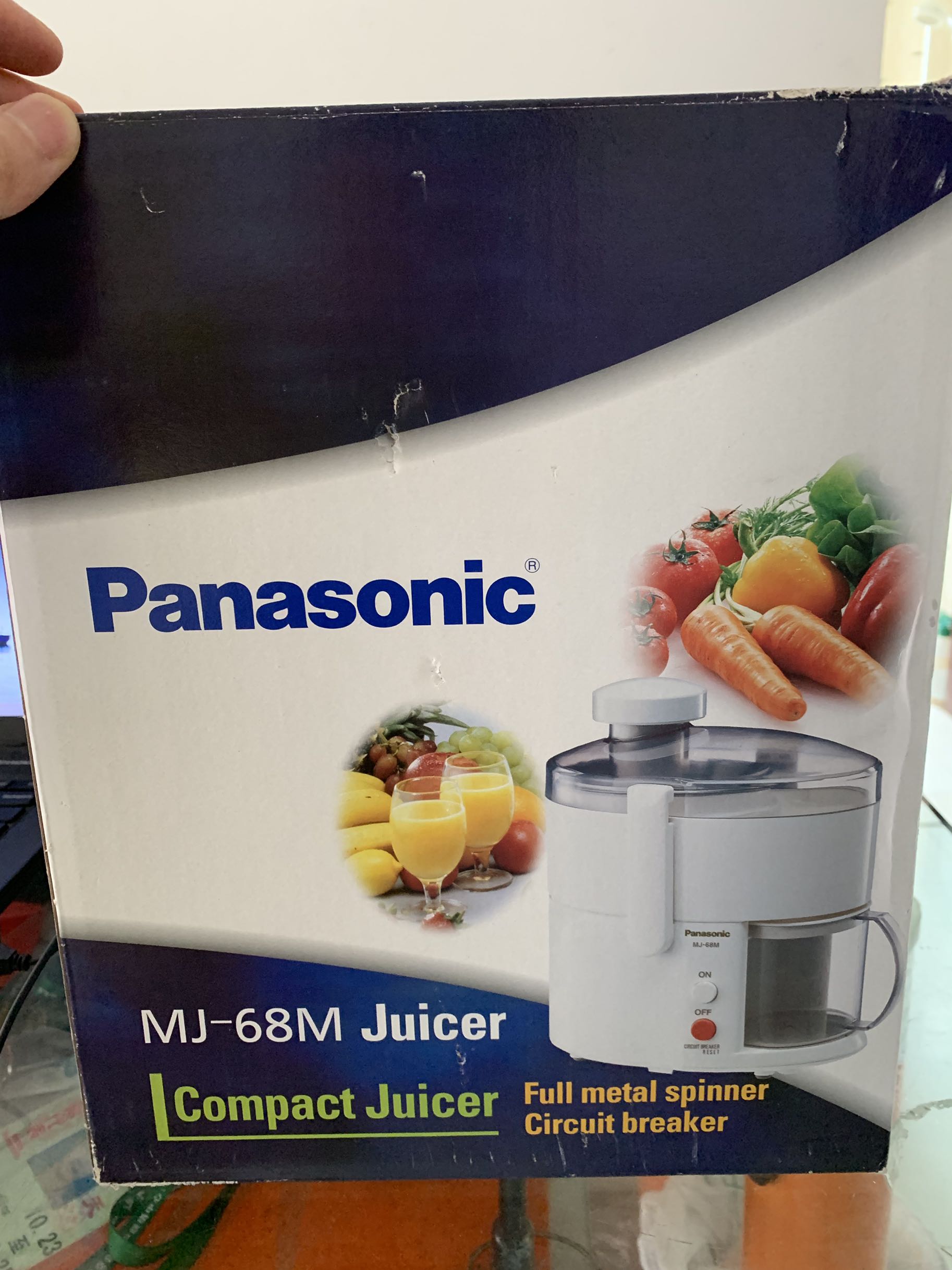 进口正品 日本panasonic/松下 mj-68m 榨汁机 果汁机 蔬果饮料机