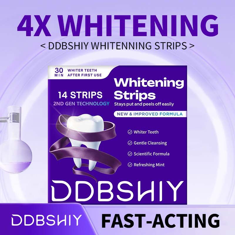 跨境TK现货DDBSHIY WhiteningStrips牙贴 清新呵护清洁牙齿亮白