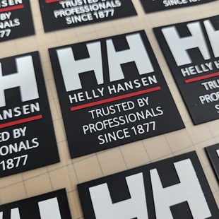 HH厚板潮牌立体硅胶烫标胸标热转印衣服LOGO补丁图形羽绒反光画贴