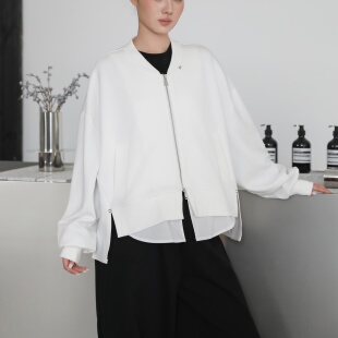 上衣 宽松假两件开衫 BEST原创设计时髦洋气卫衣外套女2026春季 新款