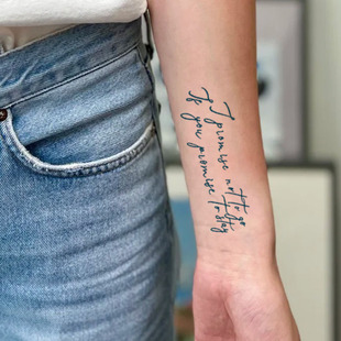 无水草本纹身贴 faye泰姐同款纹身 2周刺青贴 faye泰星纹身贴纸