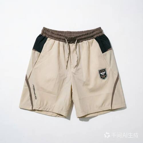 Z1318【满两件包邮】2026夏季新款青少年港风冰丝运动裤拼色短裤