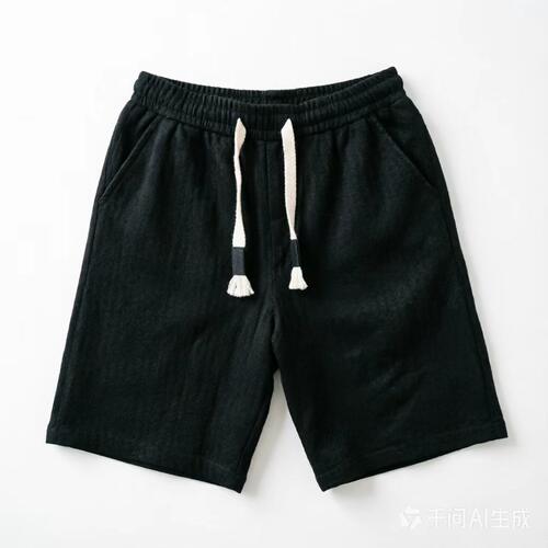 Z1249【满两件包邮】2026夏季新款青少年港风纹理感运动五分短裤