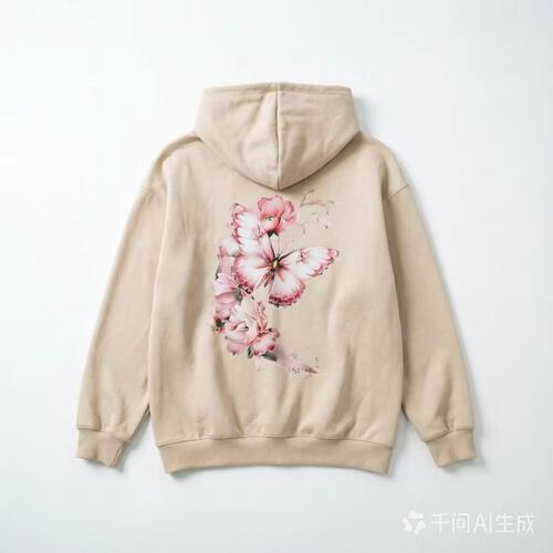 G1618【满两件包邮】2026秋新款青少年港风仿麂皮绒蝴蝶大码卫衣