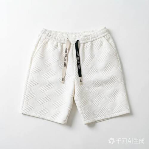 Z1375【满两件包邮】2026夏季新款青少年港风凹凸纹理感大码短裤