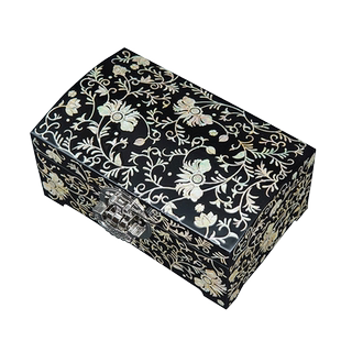 锦贝传说螺钿漆器首饰盒戒指手表手镯盒子订婚三金高档便携收纳盒