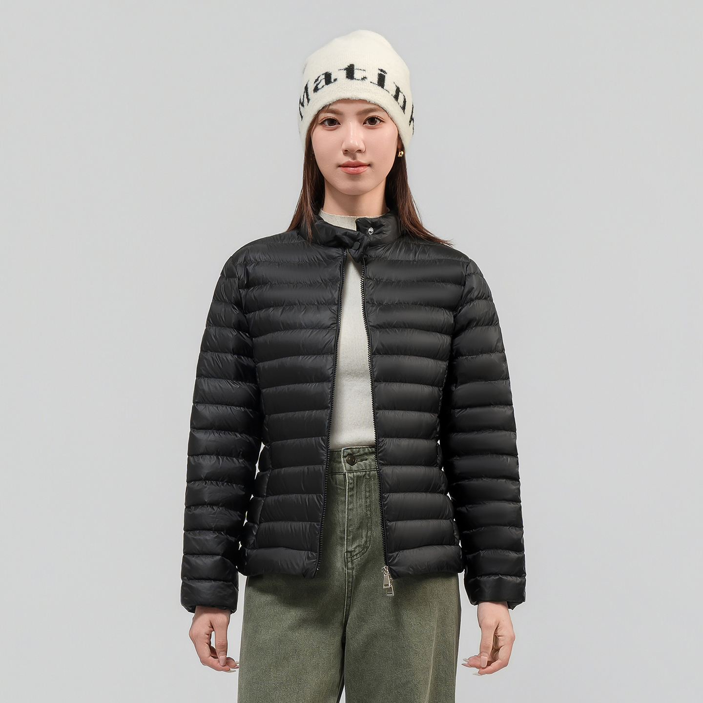 90鹅绒轻薄立领羽绒服2025冬季新款三防修身排骨内胆女士短款外套,女装/女士精品,羽绒服,淘宝优惠券,粉丝福利购,淘宝优惠卷