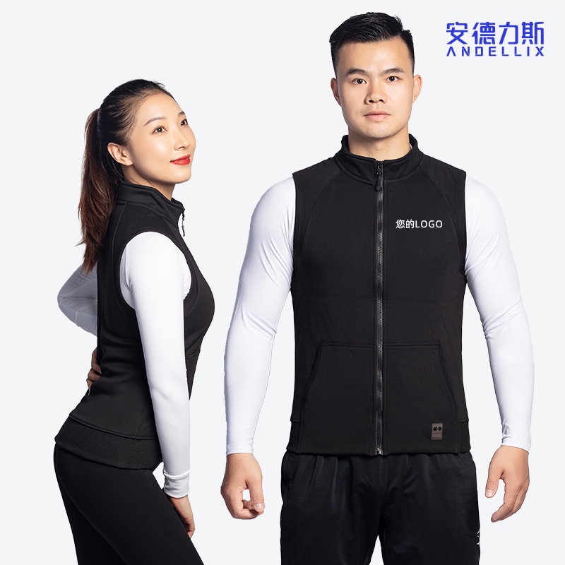 修身立领加绒马甲教练工服定制