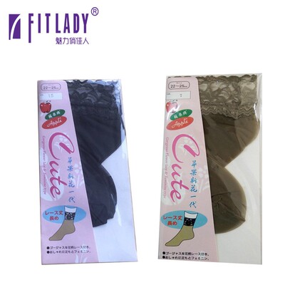 FITLADY女花边短袜子丝袜