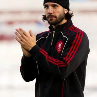 新款2025利物浦外套夹克挡风长袖赛前训练服足球服透气运动服