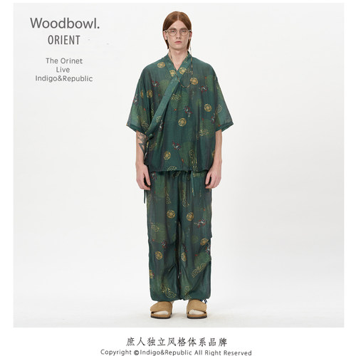 夏季薄款斜襟汉服衬衫