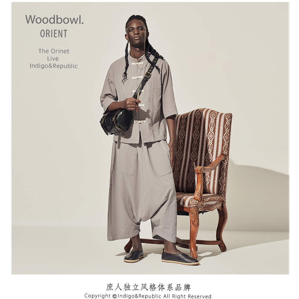 庶人中国风改良唐装五分袖外套