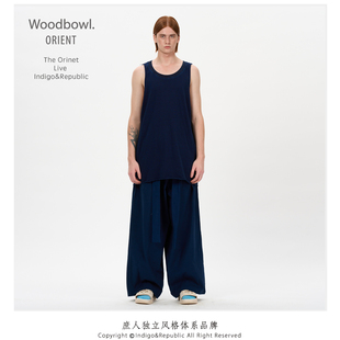 Woodbowl. 2021ss.tank top 毛边宽松夏季纯棉 透气 松弛感汗背心