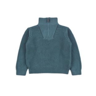 D1765 棉质舒适针织衫毛衣男女童高领长袖拉链套头休闲中小童上衣