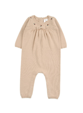 D1675 棉婴幼儿男女童宝宝舒适亲肤针织哈衣爬服连体衣小童长袖