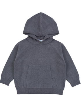 D1073婴幼儿男女童百搭卫衣针织衫舒适透气连帽长袖套头保暖上衣