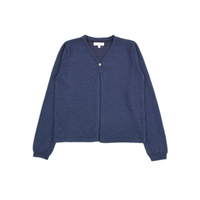 ZK11411 棉质女童时尚百搭开衫外套针织衫毛衣V领中童儿童上衣