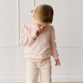 A2624 有机棉精致花边女童套头卫衣中小童儿童休闲上衣圆领长袖