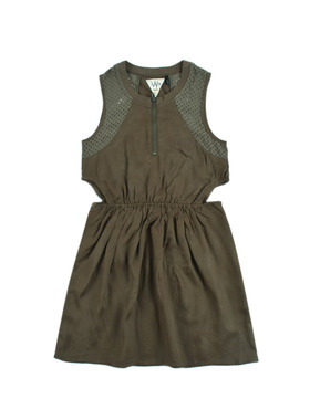 ZK10706 夏季透气百搭时尚女童连衣裙圆领无袖套头背心裙休闲中童