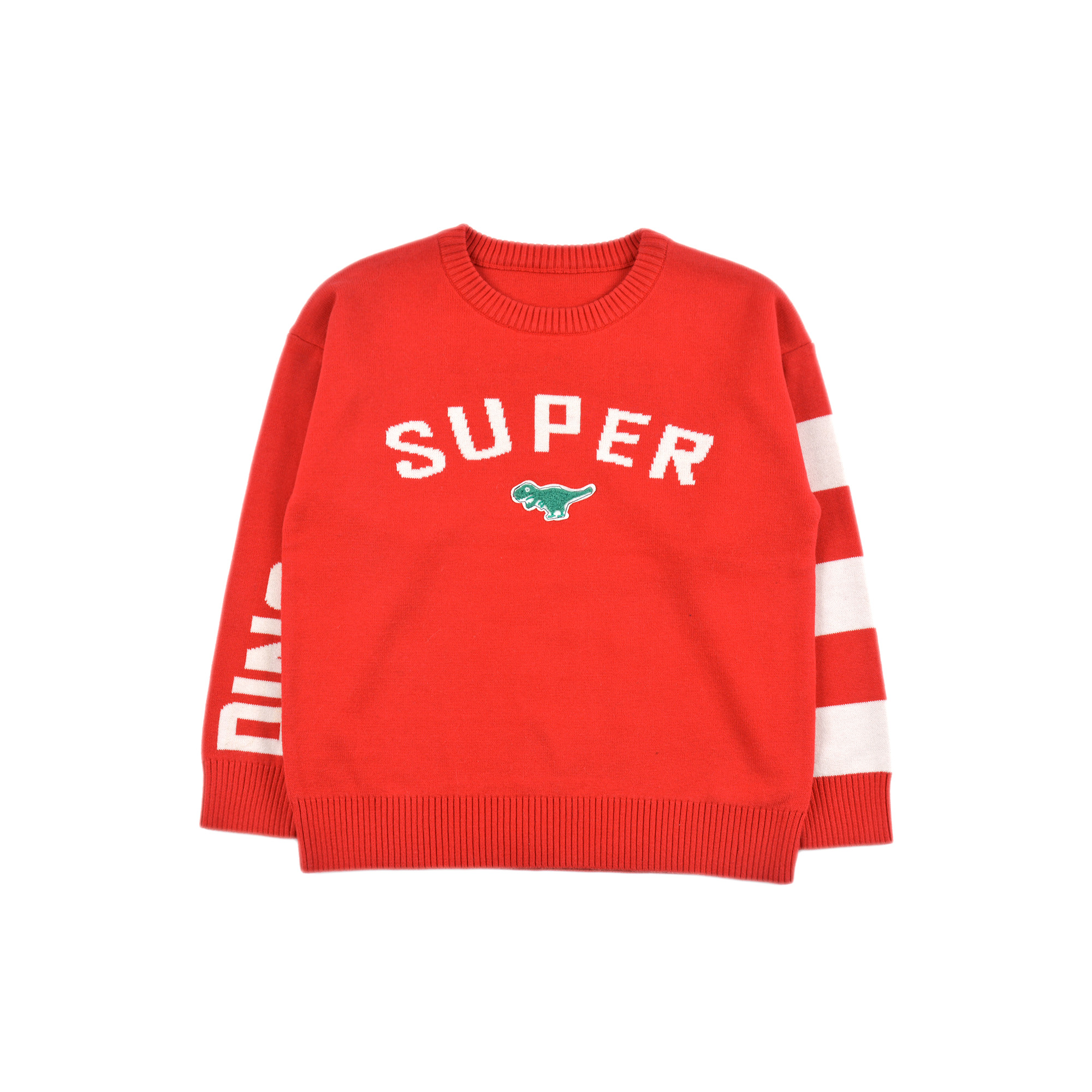 ZK11304 时尚百搭女童字母款针织衫毛衣圆领套头衫中童上衣舒适