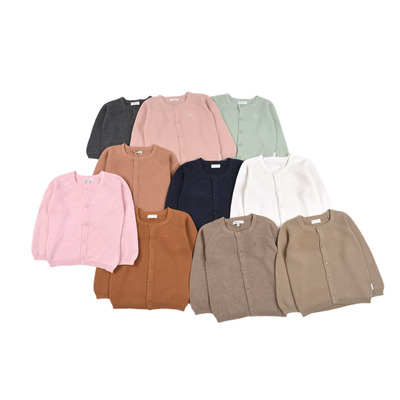 D1275 有机棉 婴幼儿新生儿男女童宝宝针织衫舒适透气毛衣小童