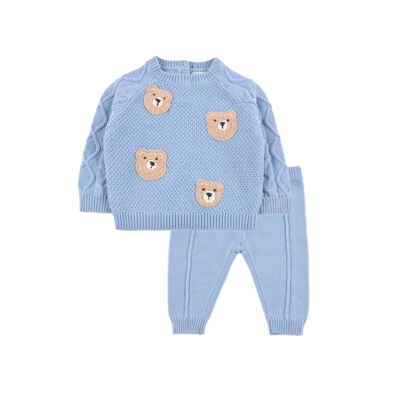 D1781 棉男女童新生婴幼儿宝宝针织衫针织裤舒适亲肤柔软小童毛衣