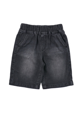 A2413 男童舒适夏季牛仔短裤复古做旧松紧腰休闲五分裤中大童短裤