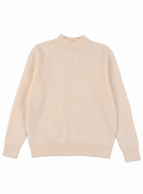 D879纯色男女童秋冬季保暖毛衣半高领长袖套头中大童舒适透气