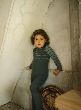 D1419 多色棉质背带裤男女童婴幼儿宝宝小童弹力中小童针织举重裤