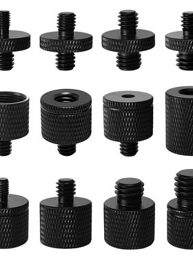 M4M5M68M10转螺丝1/4转3/8转换云台相机三脚架双头螺丝灯架转接头