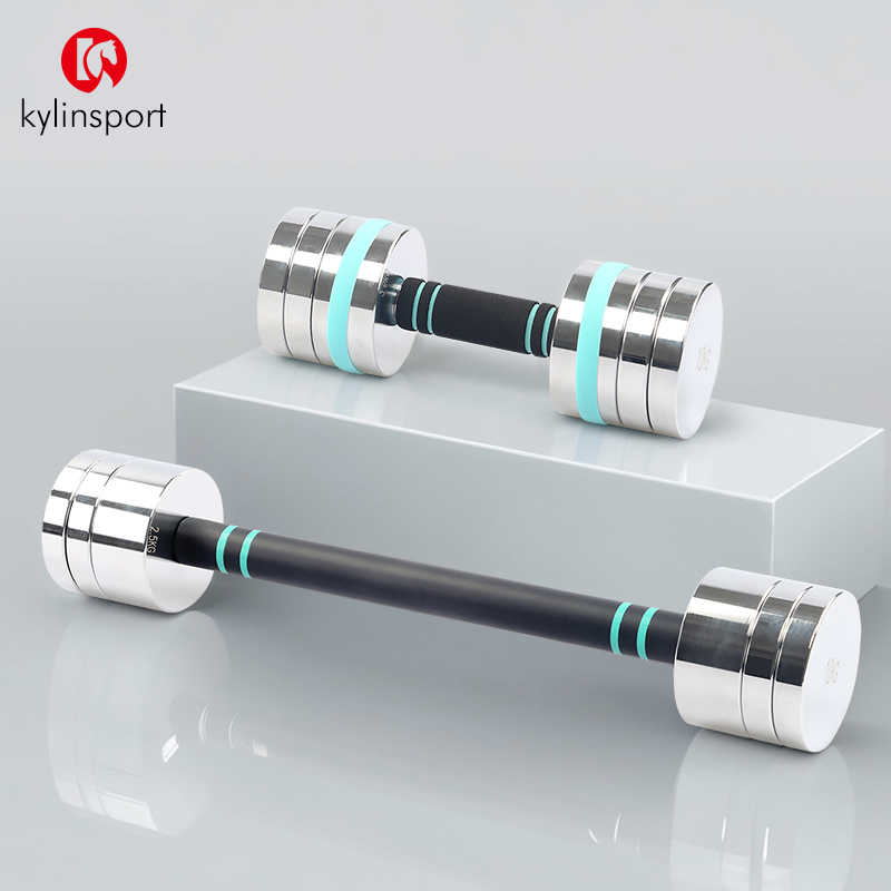 KYLINSPORT可调节电镀哑铃