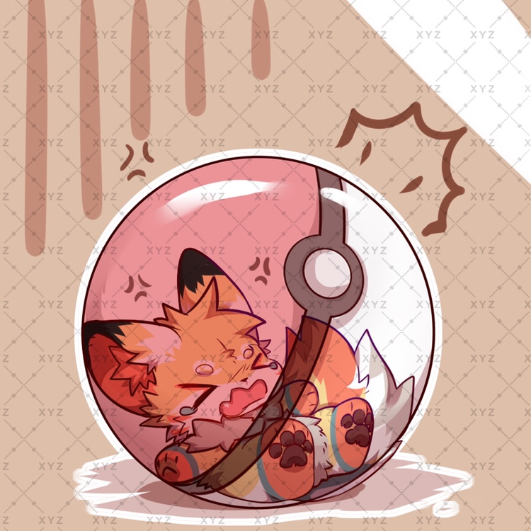 龙精灵球单兽全身模板约稿定制furry兽圈幻想生物白菜价