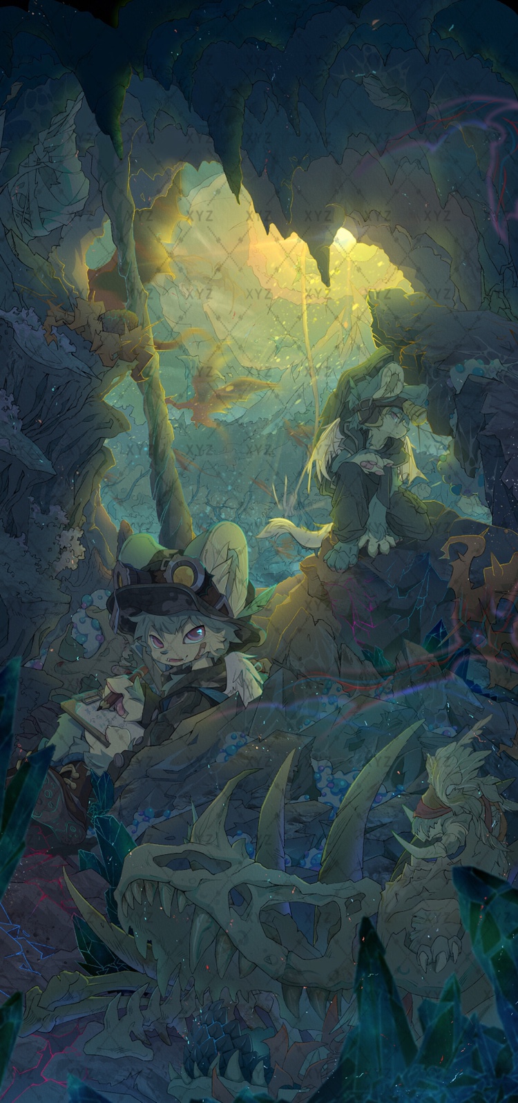 鹿兽设模板约稿定制furry兽圈幻想生物白菜价