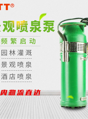 QSP65-10-3公园景观喷泉专用潜水泵100-6-7QSPF全不锈钢泵380V