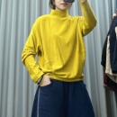 时尚 打底衫 半高领德绒卫衣女2025冬季 宽松百搭保暖绒衫 新款 欧版