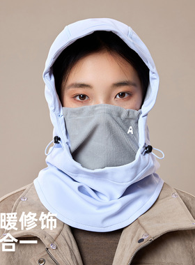 秋冬季男女款套头帽户外防风防水面罩一体防寒保暖帽BM25412