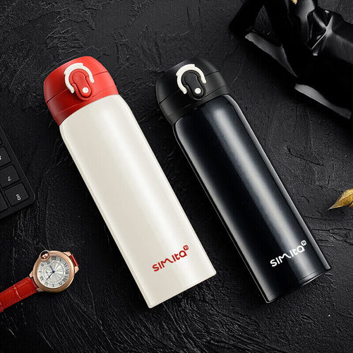 施密特保温杯纯钛内胆一键弹盖泡茶水杯男女士商务带滤网