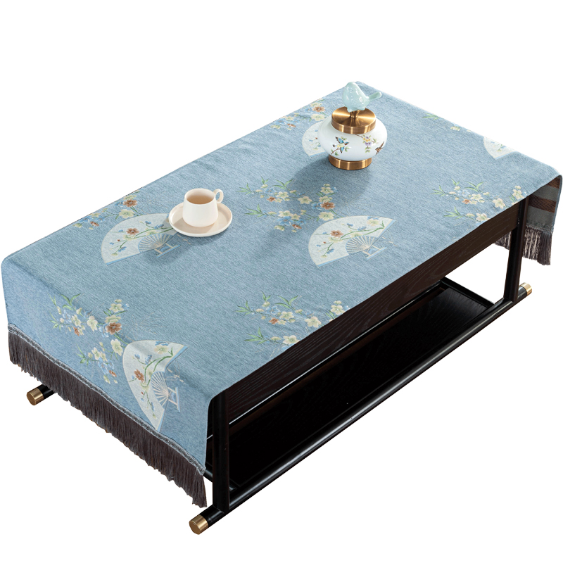 新中式茶几巾桌布布艺中国风台布茶几垫茶几布桌垫子长方形书桌布