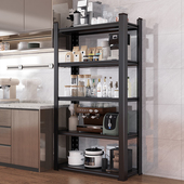 厨房置物架落地多层收纳层架子家电多功能置物架微波炉烤箱家用货