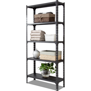 佑企黑色角钢货架层板 DIY铁板 家用货架仓储库房加厚角钢层板