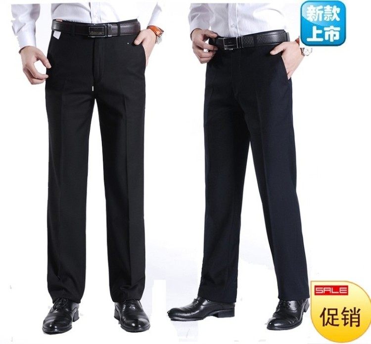 Pantalon droit en laine pour automne - Ref 1489710 Image 1