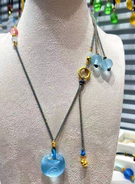 招福纳吉！古法琉璃福袋项链
