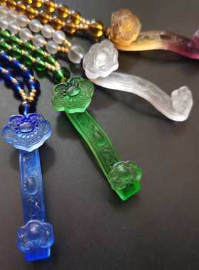 男女款如意平安项链古法琉璃