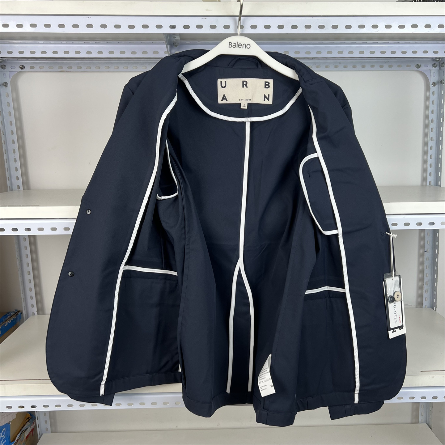 班尼路Baleno Urban秋冬西服男修身时尚休闲蓝色西装外套85006004
