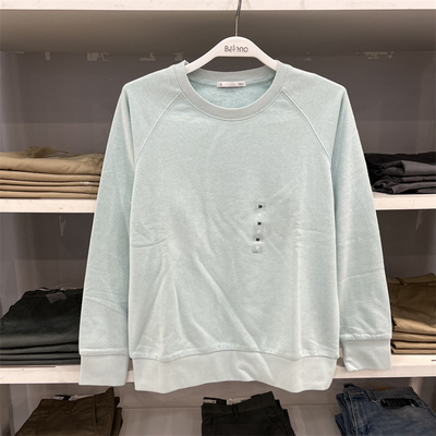 baleno班尼路女装长袖卫衣春秋金属镀膜插肩袖圆领上衣女88903264