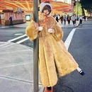 狐狸毛大衣冬厚 洋气年轻长款 皮毛一体环保皮草外套女2025新款 爆款