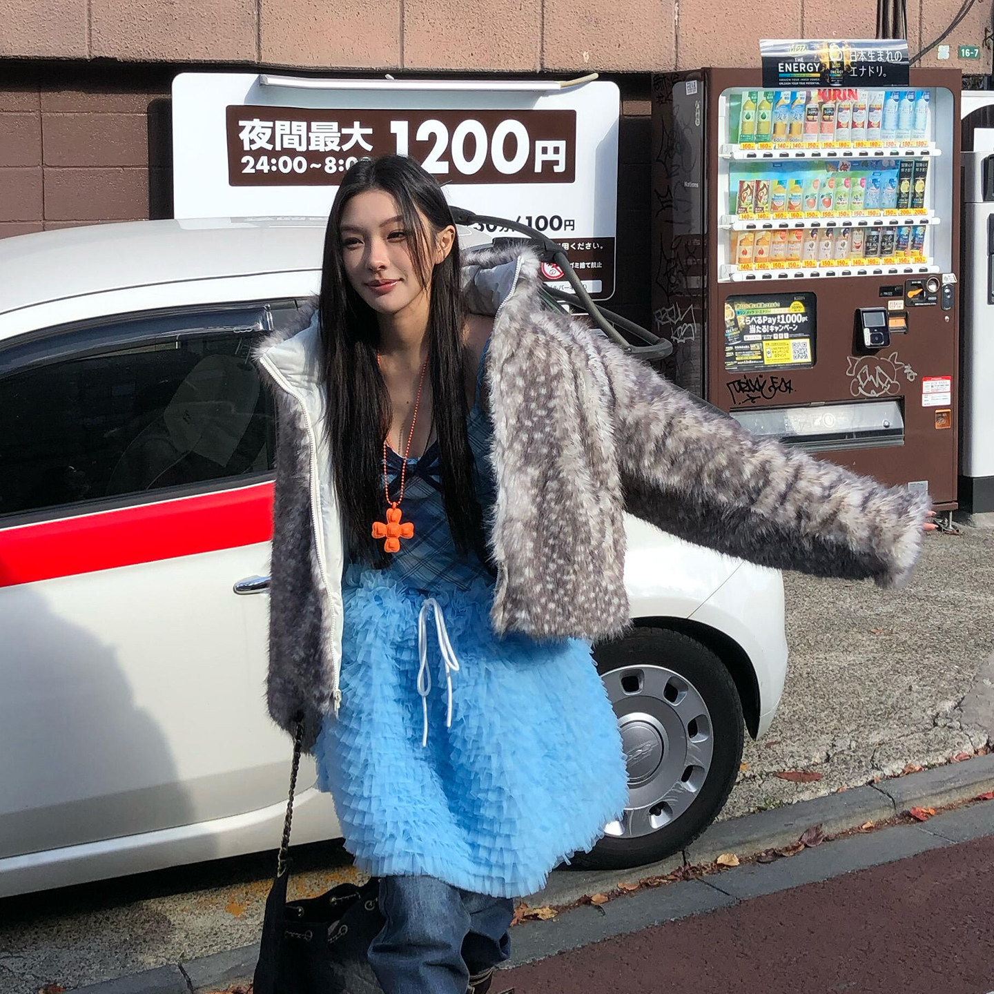 超美的！韩国双面穿皮草~ALFANSS