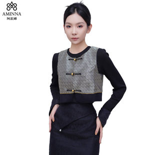 【阿泯娜】马甲 A2359新时尚款蒙古民族流行服饰马甲女款民族风