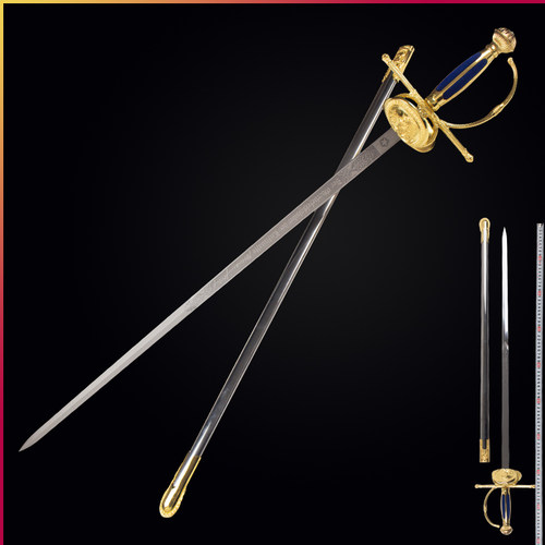 金属西洋剑不锈钢仪仗指挥剑骑士指挥剑升旗表演装饰道具剑未开刃