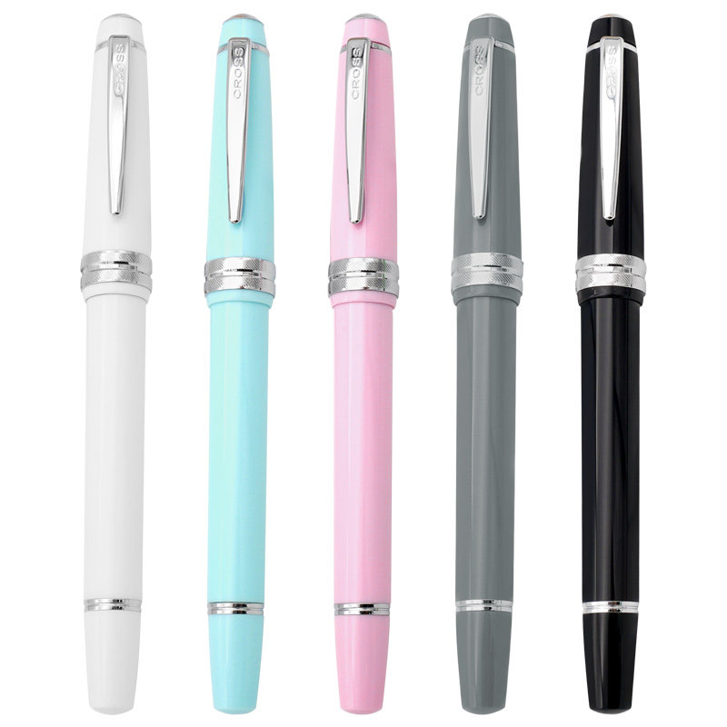 미국 하이테크 CROSS 총알 0.5MM 볼펜 시그니처 펜 성인용 비즈니스 선물 수지 펜 홀더와 필기용 리필 2개 및 멀티 컬러 옵션 BAILI LIGHT 제공 선물 제공